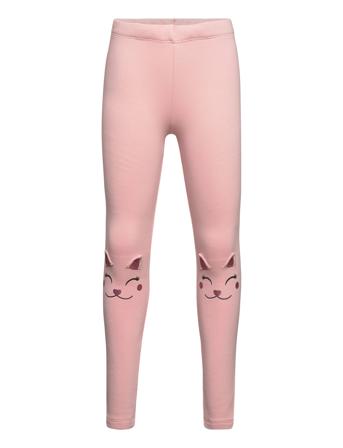 Leggings Cat On Knees Leggings Rosa Lindex*Betinget Tilbud