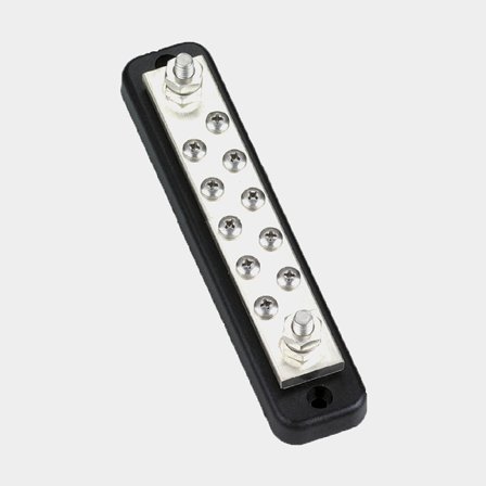 Aansluitklem, 10 x M4 + 2 x M6, 150 A