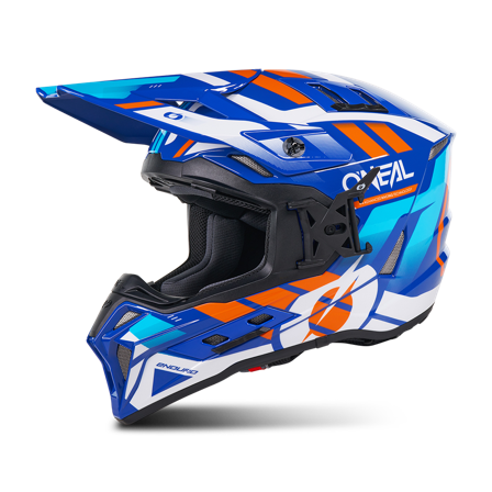 Casco MX O'Neal Ex-Srs Dust Azul/Naranja M