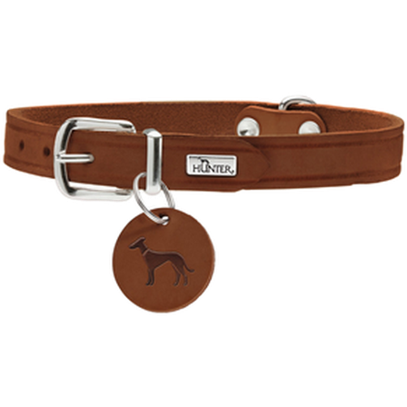 Hunter - Dog Collar Aalborg Brown Small/Medium - Hund - Halsbånd - ZOO.no