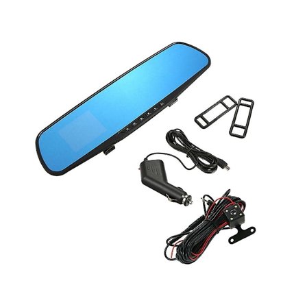 Bilspejl med indbygget kamera - HD videooptager - Bakkamera - Biltilbehør