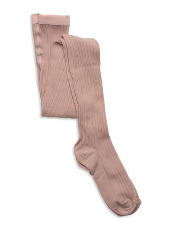 Cotton Rib Tights Socks & Tights Tights Lyserød Mp Denmark
