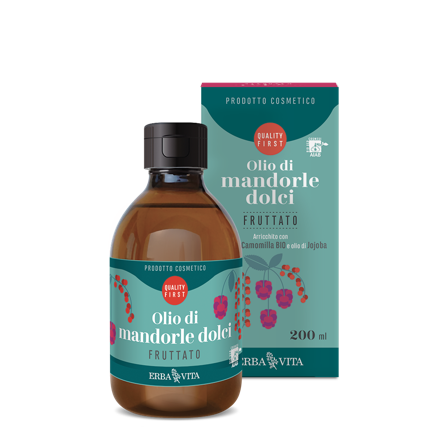 Erba Vita Olio Di Mandorle Dolci Fruttato Prodotto Cosmetico