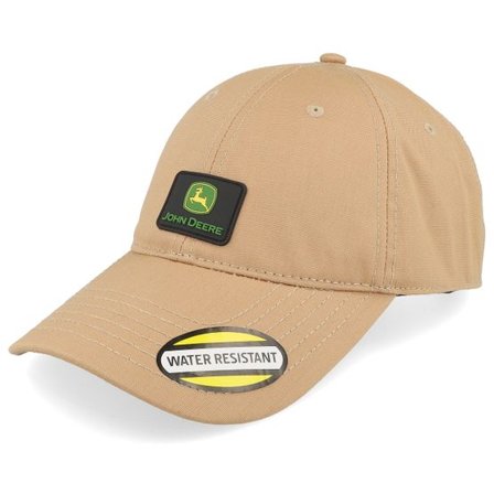 John Deere - Brun unconstructed Keps - Water Resistant Brown Dad Cap @ Hatstore