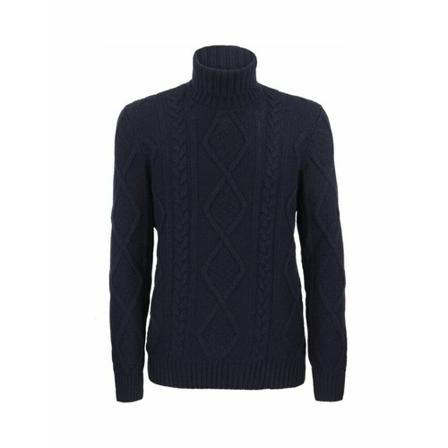 Tagliatore Turtleneck Jumper Blå, Herre Rullekraver