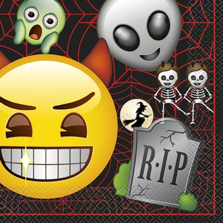 Servetit Emoji Halloween 16-pack