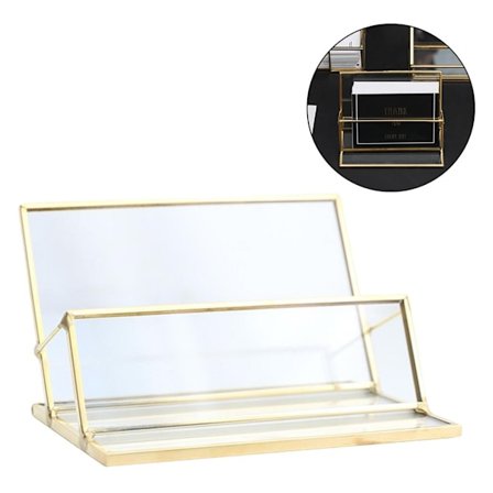 Handgjord skrivbordsvisitkortshållare visitkortshållare i metall