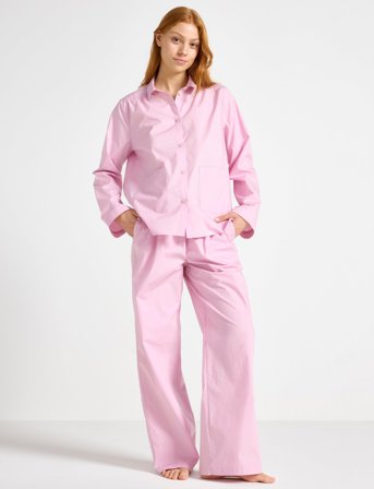 Lindex Trouser Poplin - Pink - L