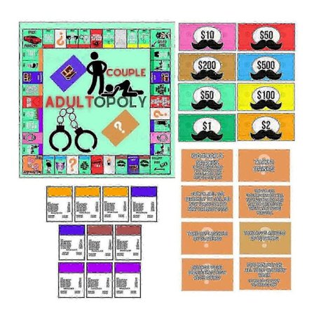 2025 Nytt brädspel för vuxna par för dejtkvällar, lätt att bära, relationskortspel, present till årsdagen, 2025 Ping (PrettyJ)
