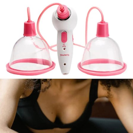 Elektrisk brystmassager brystmassage genopladelig ergonomisk til kvinder