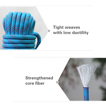 10 mm klatretov 10M/20M/30M udendørs statisk rappelling reb til brandredning sikkerhed flugt træklatring