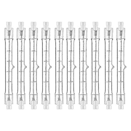 R7s Halogenpære 118 mm 200 W 230 V Pakke med 10 Halogenstav R7s Halogenpære R7s Dæmpbar Halo -Yx