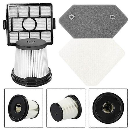 Filterkit för dammsugare för Shark Battery Cleaner BU3523 BU3521 BU3120 Tvättbar Återanvändbar 99,97% Dammfångst (FMY)