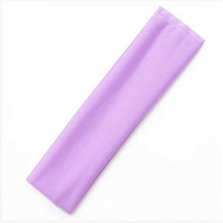 1 Stretch Hårband i polyester C:a 6 x 19 cm. nr 6 ljuslila