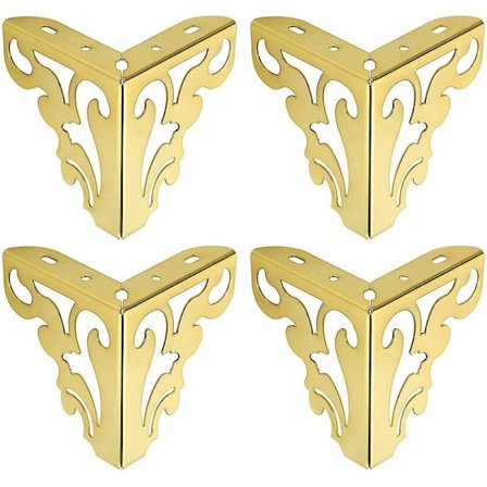 Soffben, moderna möbelben i metall, 4-pack