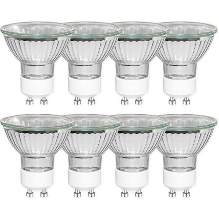8 stk. Gu10 35w Halogen Reflektor Pærer, Dimbar Spotlight, varmhvit 2700k -T