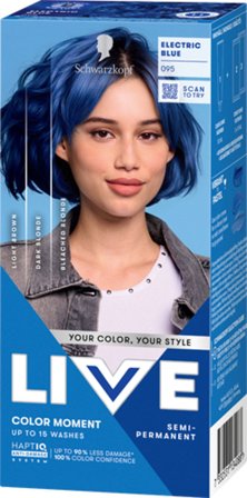Schwarzkopf LIVE Color Moment 95 Electric Blue (W) 95 Electric Blue, Hår, Hårfarve, Toningsfarve