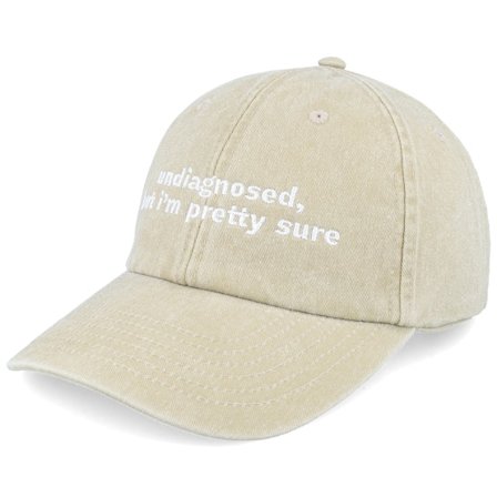 Iconic - Beige unconstructed Cap - Undiagnosed But Pretty Sure Khaki Dat Cap / Unstructured @ Hatstore