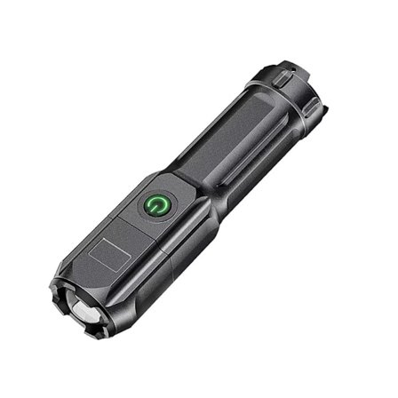 Mini Edc Ficklampor Starkt Blinkande Ljus Nödkraftavbrott Ficklampor Batterier Ingår Zoombar Super B