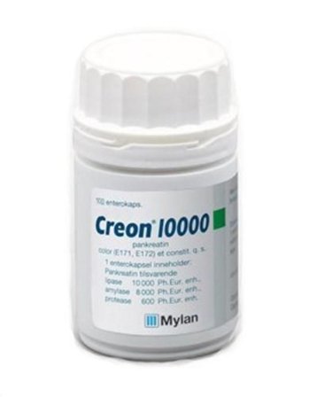 Creon 10000 harde enterokapsler enzymblanding 100 stk