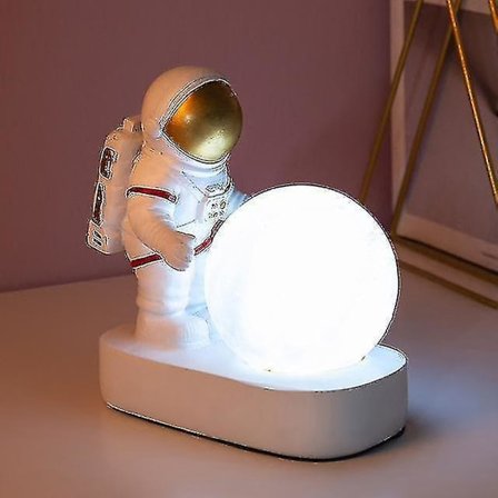Astronaut Desk Lamp Art Deco Resin Lamp Living Room Loft Decoration (battery Gold)