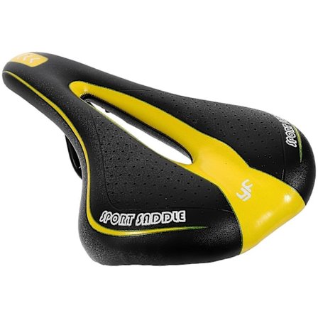 Cykel Sadel Mountainbike Sits Professionell Landsväg MTB Komfort Sits Cykelsits Dynkudde (Svart Gul