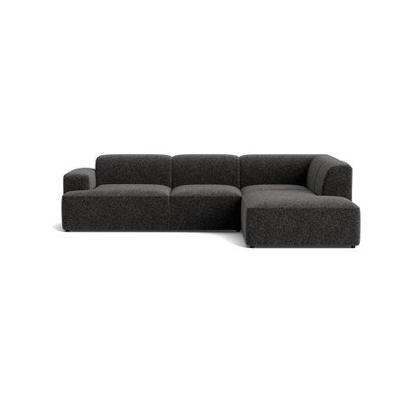 Madrid hjørnesofa, højrevendt - Genesis Antracit - 297x219x75 - Sofa, hjørnesofa