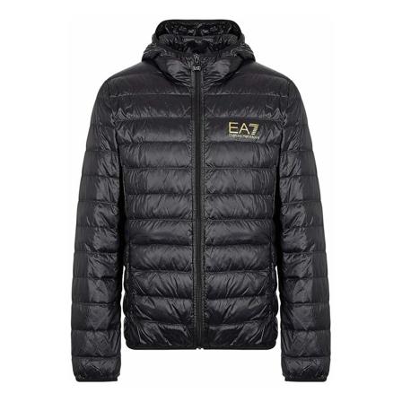 Emporio Armani EA7 Down Jakke Sort, Herre, Størrelse: 2XL