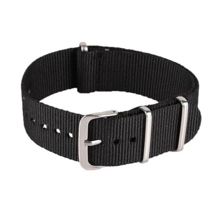 Klockarmband NATO-armband / nylonarmband 22 mm olika färger svart