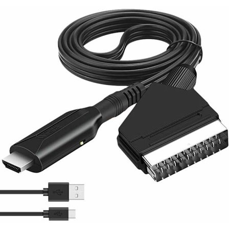 Scart till HDMI-omvandlare för HDTV/DVD/Set-top box/PS3/PAL/NTSC - S