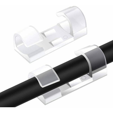 Smart Kabelholdere - Gennemsigtig Selvklæbende 20 stk