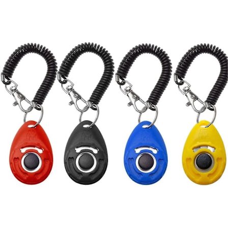 Klikker for hundetrening, 4 farger, holdbar og lett