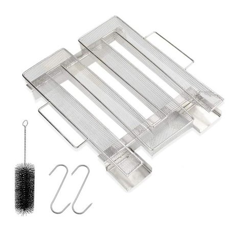 Kallrökgenerator för professionell rökare, pelletsrökare låda rökning kött fisk grill för rökare rökning kött fisk med borste rengöring grill