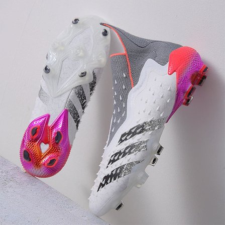 Falcon Fotbollsskor Långa naglar Vuxna studenter Brutna naglar Spelträningstränare 118 white and grey 44