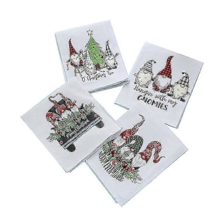 Julehåndklæde Visestykke Husholdningsartikler Køkkenartikler Julehåndklæde Dækkeserviet Bilrengøring (4 stk)