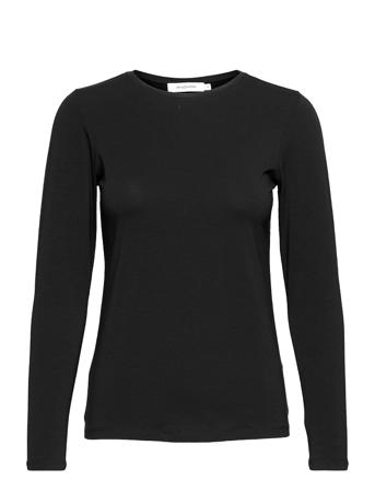 Sibio Jersey Top T-shirts & Tops Long-sleeved Svart Andiata
