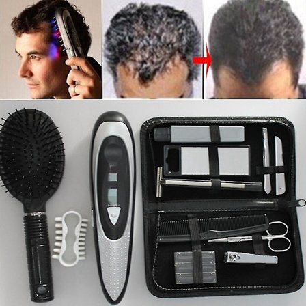 Laserbehandling Power Grow Comb Stoppar Håravfall Främjar Ny Hårväxt Masserar Hårbotten Återväxt Terapi Verktygssats