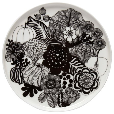 Marimekko Siirtolapuutarha tallrik, 20 cm, vit | Dukning & Servering > Tallrikar | Bagaren och Kocken