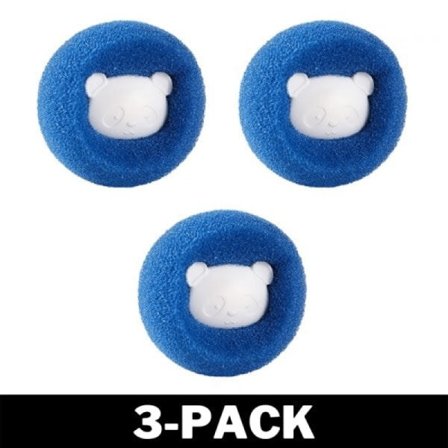 Effektiv hårfångare/pälsfångare för tvättmaskin, blå, 3-pack_yux