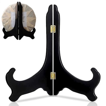 Black Wood Frame - Decorative Plate Holders for Display