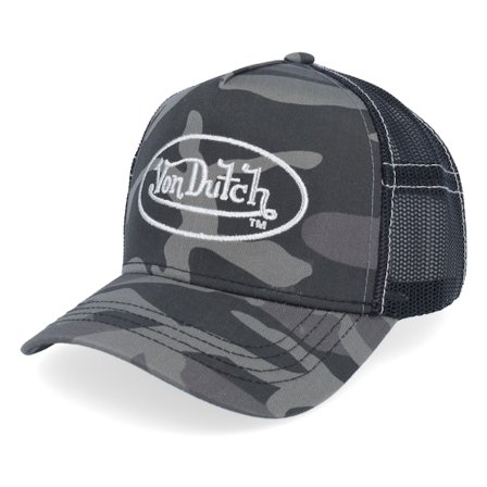 Von Dutch - Camo trucker Casquette - Camo/Silver Trucker @ Hatstore