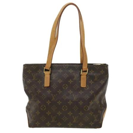 Louis Vuitton Vintage, Pre-owned Cabas Piano Monogram Tote Bag Bruin, Dames, Maat:ONE Size,leer