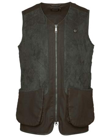 Chevalier Vintage Dogsport Vest Men Leather Brown