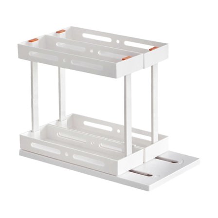 Krydderiopbevaring Køkkenorganisator Udtrækkelige Roterende Krydderistativer Til Køkken Enkeltlags Aftagelige Hylder Til Køkkenskabe_s