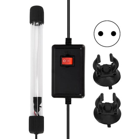 Akvarie Lampe UV Ultraviolet Sterilisering Alger fjernelse Dykning Fiskdam Akvarie Lampe EU-stik 220V