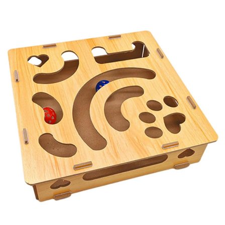 Katte Neglefil Berikelseskasse, Katte Skrapepuslespill Berikelseskasse Neglefil, Filt Katte Puslespill Leke for Jakt, Klø-God