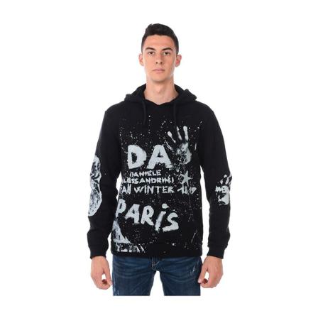 Daniele Alessandrini, hoodie Zwart, Heren, Maat:S