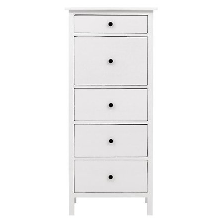 1/10 Bjd Ob11 Miniatyr Møbler Mini Modell Kommode Med Fem Skuffer Tilbehør Hvit