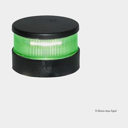 Lanterna Aqua Signal 34 LED Grön Runtlysande Svart