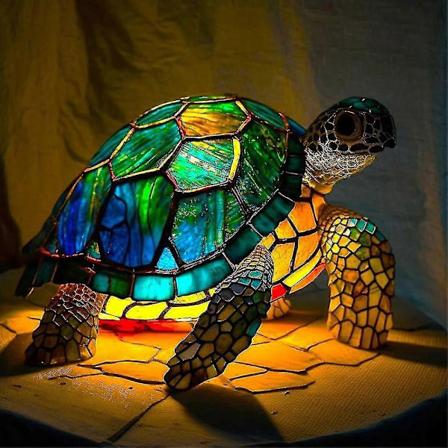 El in p yt lampun sarja Stained Stained y valo retro ty p yt lamput lahja~ sea turtle